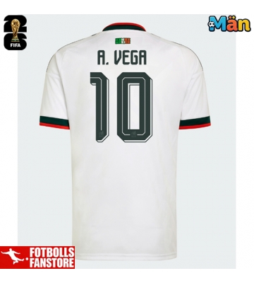 Mexiko Alexis Vega #10 Bortatröja VM 2026 Kortärmad